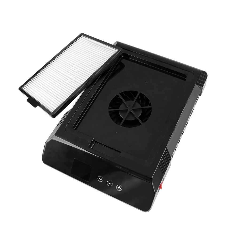 New Low Noise Nail Tech Table 85W Powerful Vacuum Dust Polish Collector Fan Filter for Nails