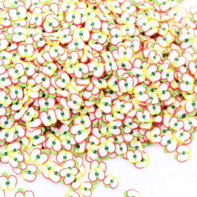 Soft Hot 3D Fruit Slices Polymer Clay Sprinkles For DIY Nail Art Decorations Scrapbooking Phone Cake Accessories