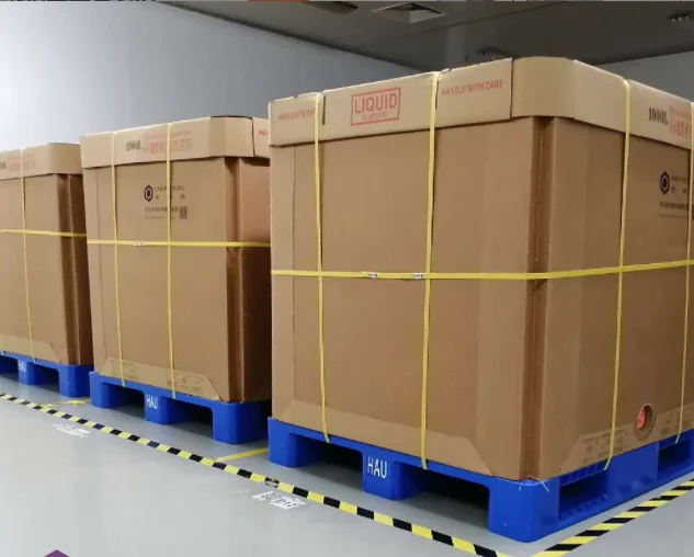 Plastic particle battery powder high-strength large octagonal packaging box anti bulging chemical octagonal box