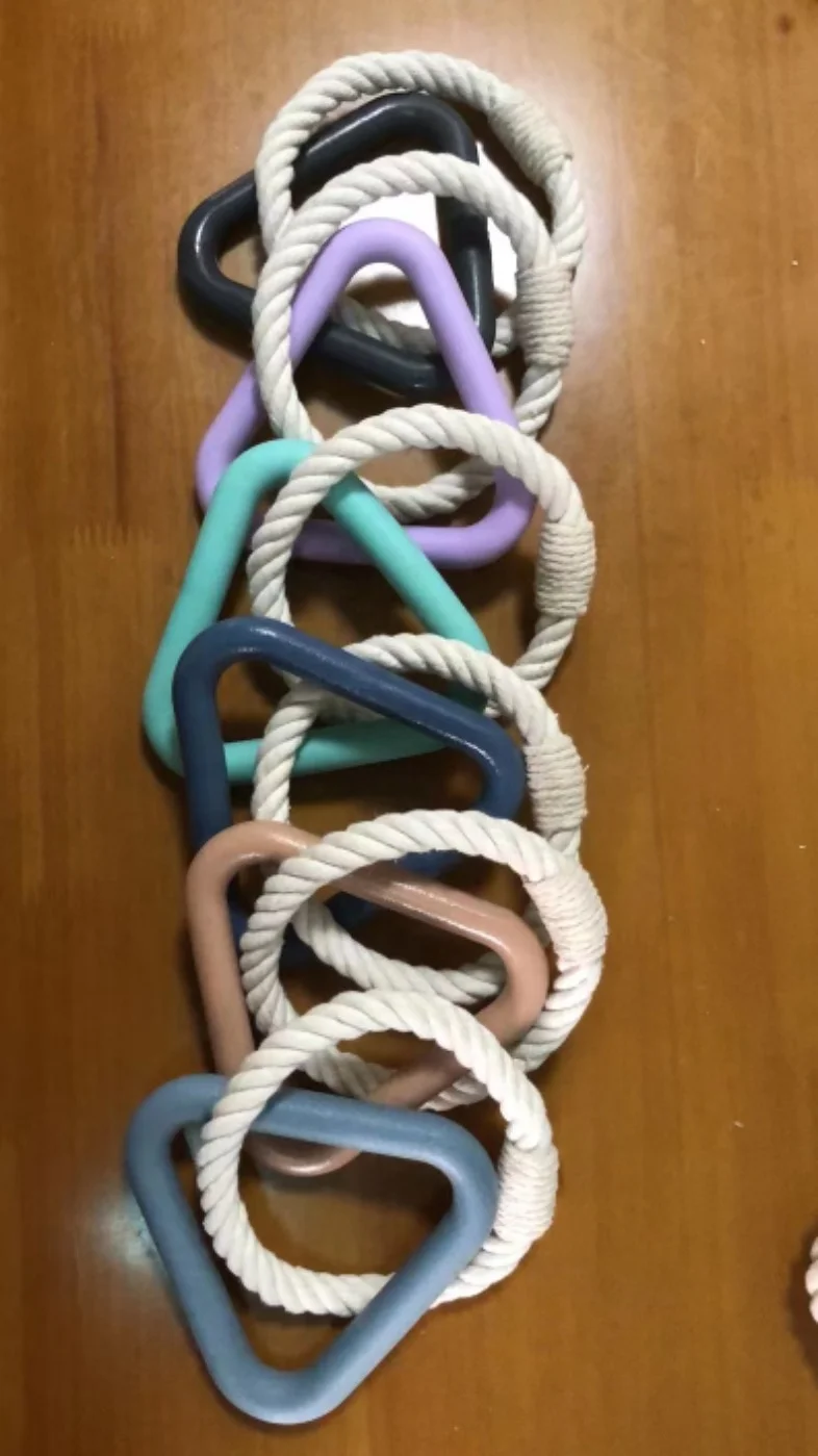 Manufacturers Eco Friendly Super Chewer pet accessories Rope Large Breed Haute Wild One Dog Triangle Tug Toy