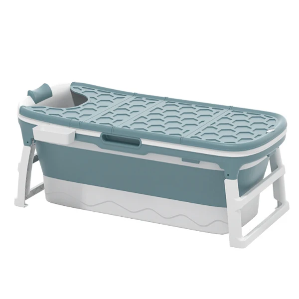 PP Plastic Portable Adult Folding Bathtub with Lid