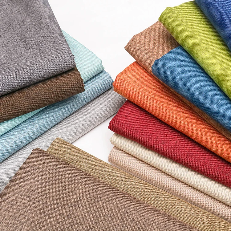 100 Polyester imitation hemp fabric for sofa