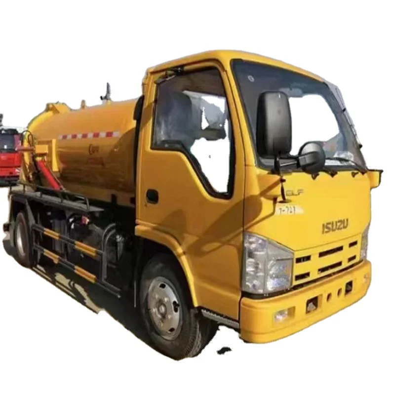 Японский грузовик ELF 4x2 4x4 RHD 6000L 8m3 для вакуумной очистки сточных вод с высоким давлением от производителя