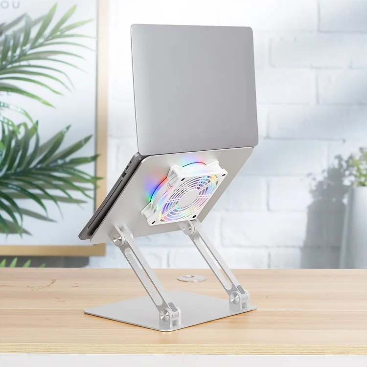 Эргономичная Портативная подставка для ноутбука, регулируемая алюминиевая складная подставка для ноутбука для стола