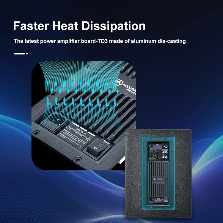 Accuracy Pro Audio AC22TG Column Speakers Professional Speakers Audio System Sound Professional Music Active Column Speaker