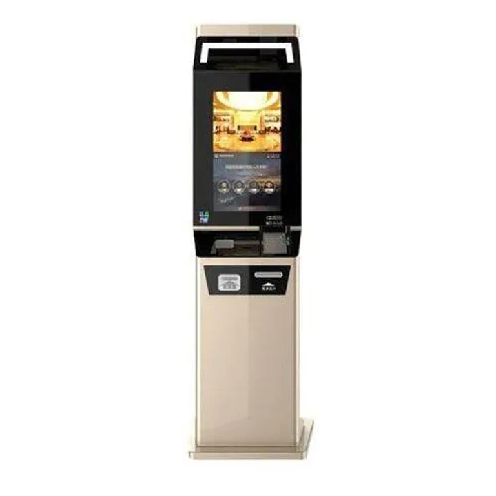 Outdoor Wireless Parking Ticket Validator Machine with LCD Screen Floor Stand Entry Ticket Validator for Subway Use Advertising