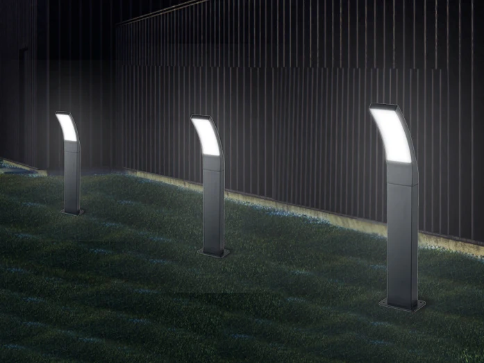2024 Outdoor LED Solar Courtyard Floor  Lamp Lawn Lamp Warm White Energy-saving Courtyard Lamp