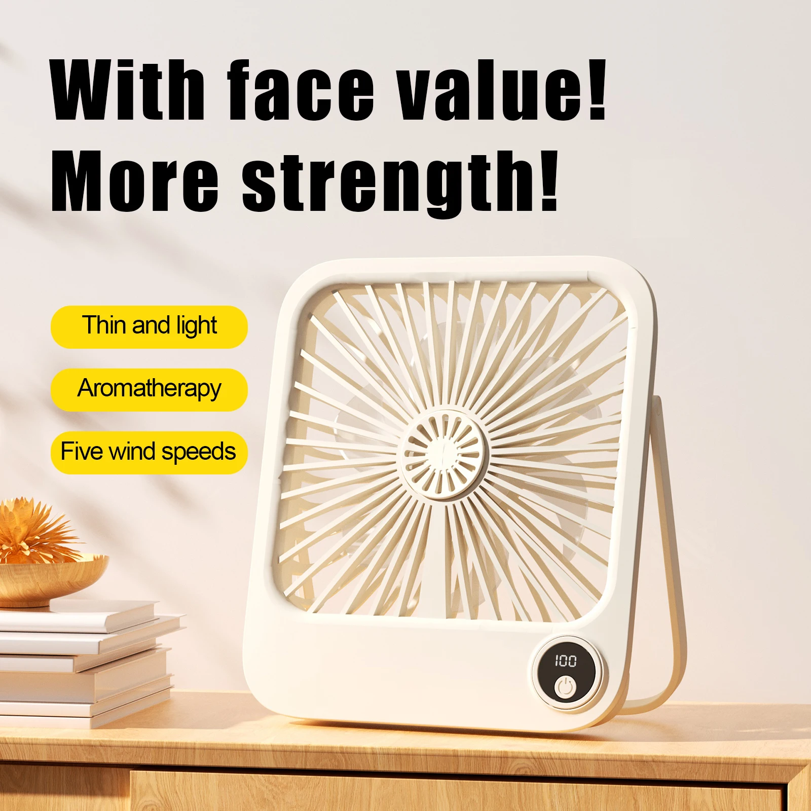 Usb rechargeable portable wall mounted small fan household mute mini electric fan