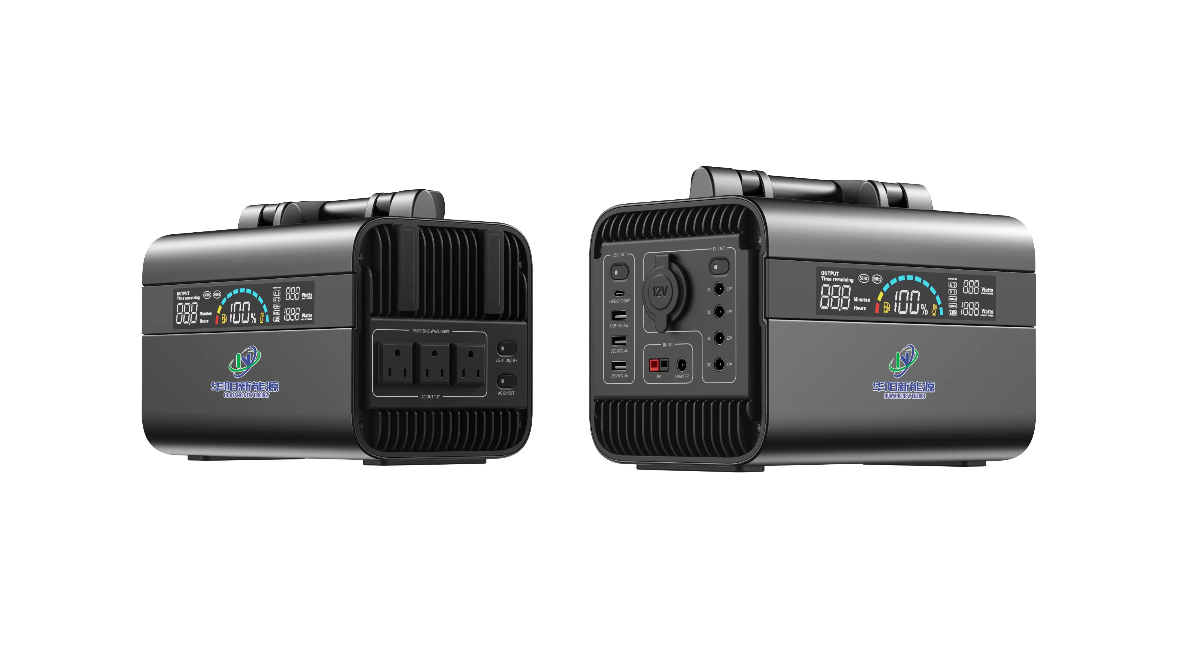 Outdoor Portable 110v 220v 300w 600w 1000w 3000w Back Up Lifepo4 Supply Power Bank Station Battery