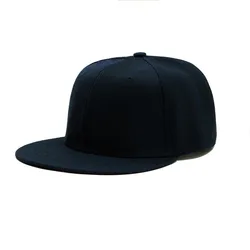 wholesale high quality 100% Cotton Fashion Sports cap Custom Logo Men Plain Flat Bill Brim Pattern Hip Hop Snapback Cap Hats