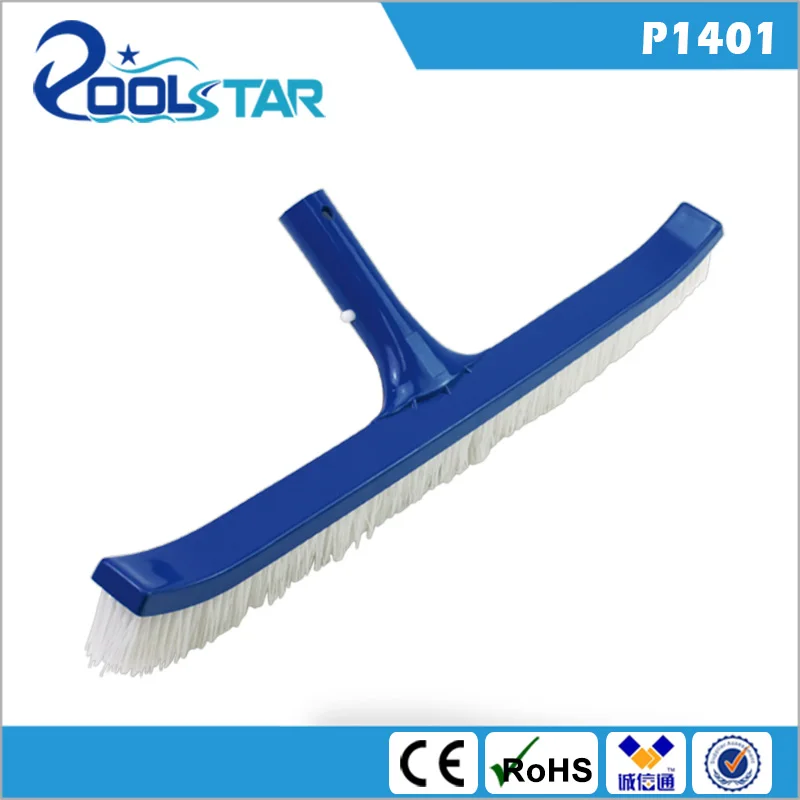 18-Inch Standard Swimming Pool Curved Wall Cleaning Equipment Durable Pool Brushes Plastic PP ABS Nylon Vacuum Cleaner
