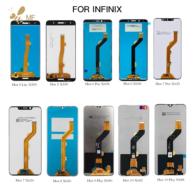 Mobile phone LCD for infinix hot 12 Pro 10 play x688b 11 x662 note 10 pro 5 x604 s5pr s5 lite smart 6 x6511 3 7 bl49nx lcd panel