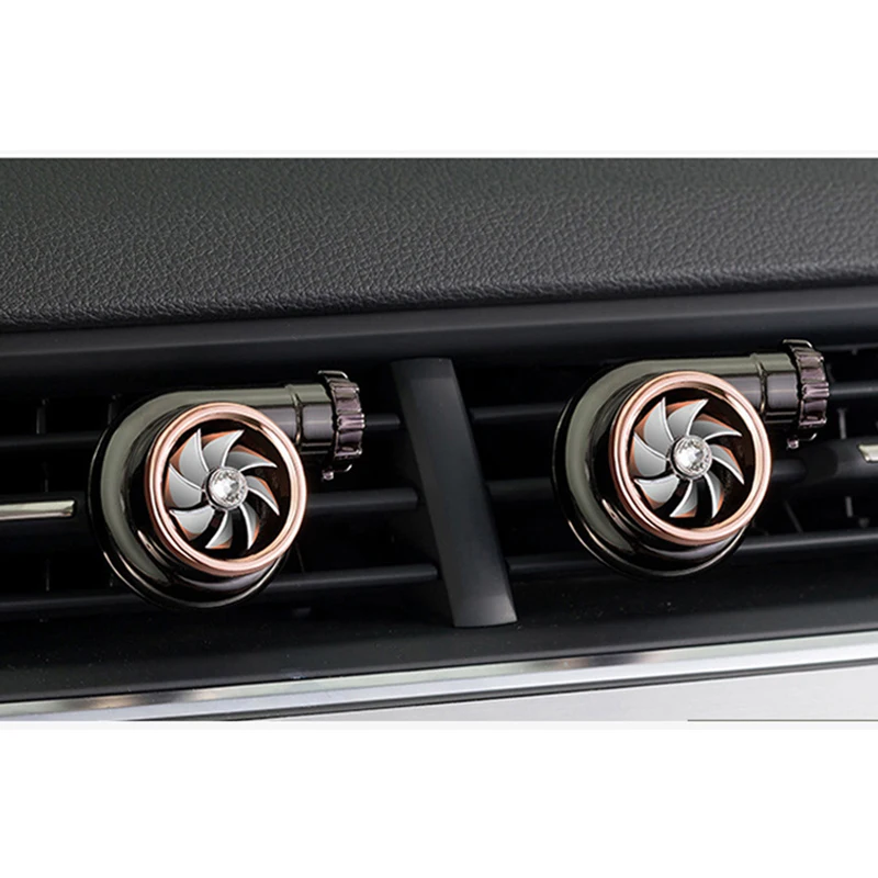 Car Air Freshener Turbo  Conditioning air outlet air freshener rotating design car perfume solid aromatherapy ornaments