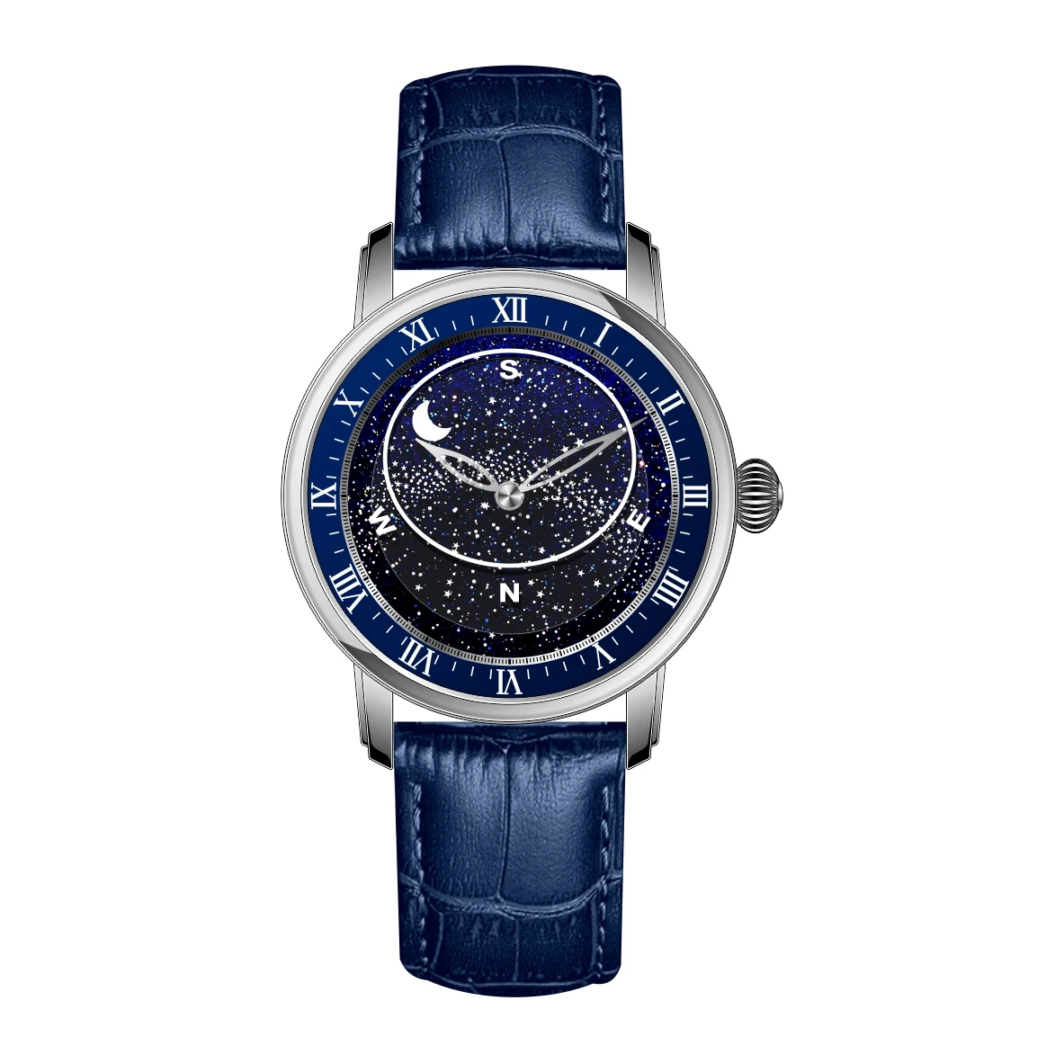 Custom Logo Famous Brands Moon Phase Star Dial Private Label Buy Supplier Men Automatic Mechanical Watches