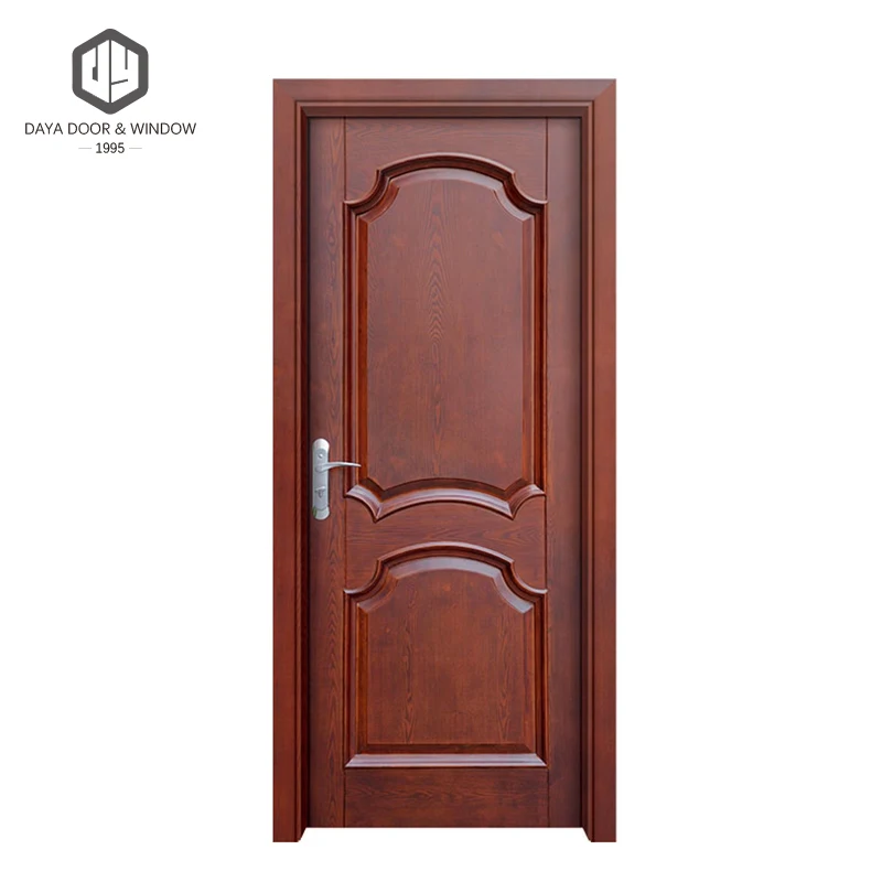 
Modern solid wood door design swing wooden interior room door 
