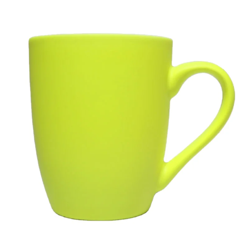 
2020 Novel European Ceramic Belly Coffee Mug Porcelain Soft-Touch Silicone Cup Red Color Mug 