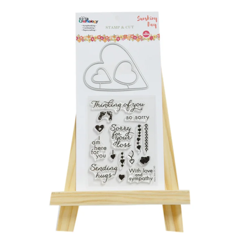 Animals Metal Cutting Die and Clear Stamp Set for DIY Scrapbooking