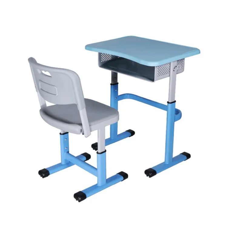Design Plated Portable Lounge Furniture School Metal Plastic Desk And Chair