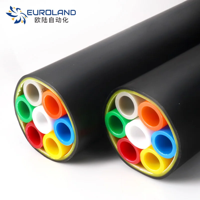 
 12/10 мм Прямые похороненные микроканалы HDPE Волоконно-оптический кабель 7 каналов микроканал 7 каналов  