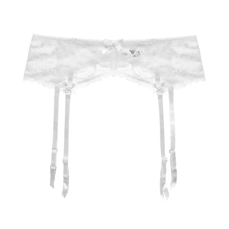 Manufacture girls wearing Bow sexy garter belts red pink black garter belt clip 3 colors