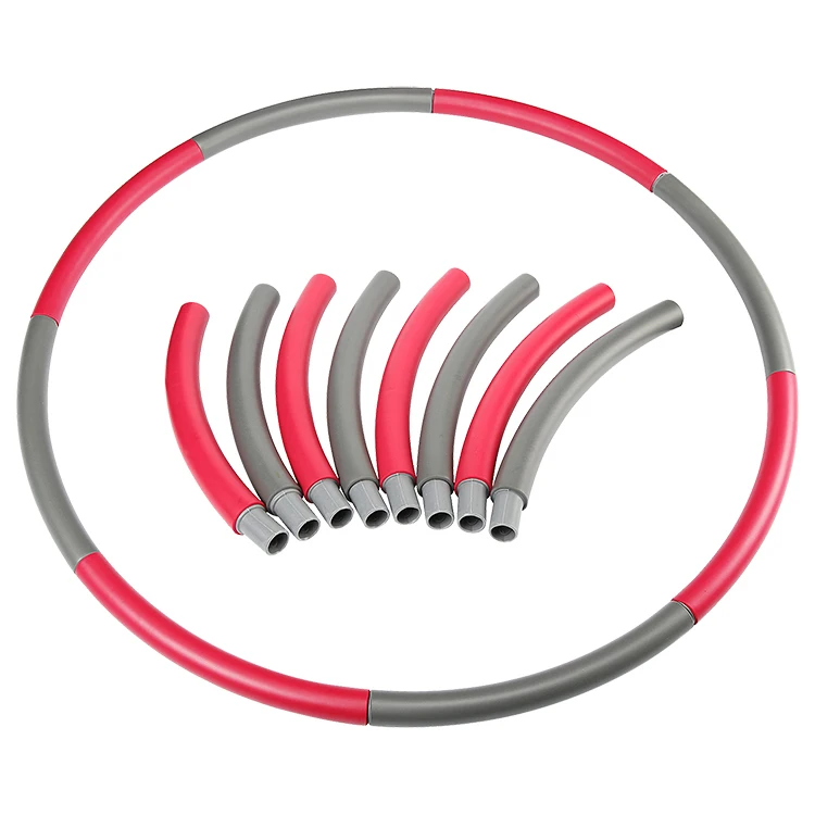8 sections detachable fitness weighted hula ring hoola hoop
