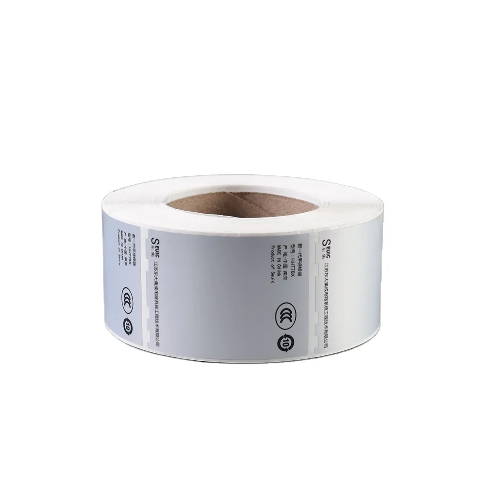 Wholesale Custom Film Electrical Nameplate Barcode Trademark Waterproof Adhesive Sticker Label Roll