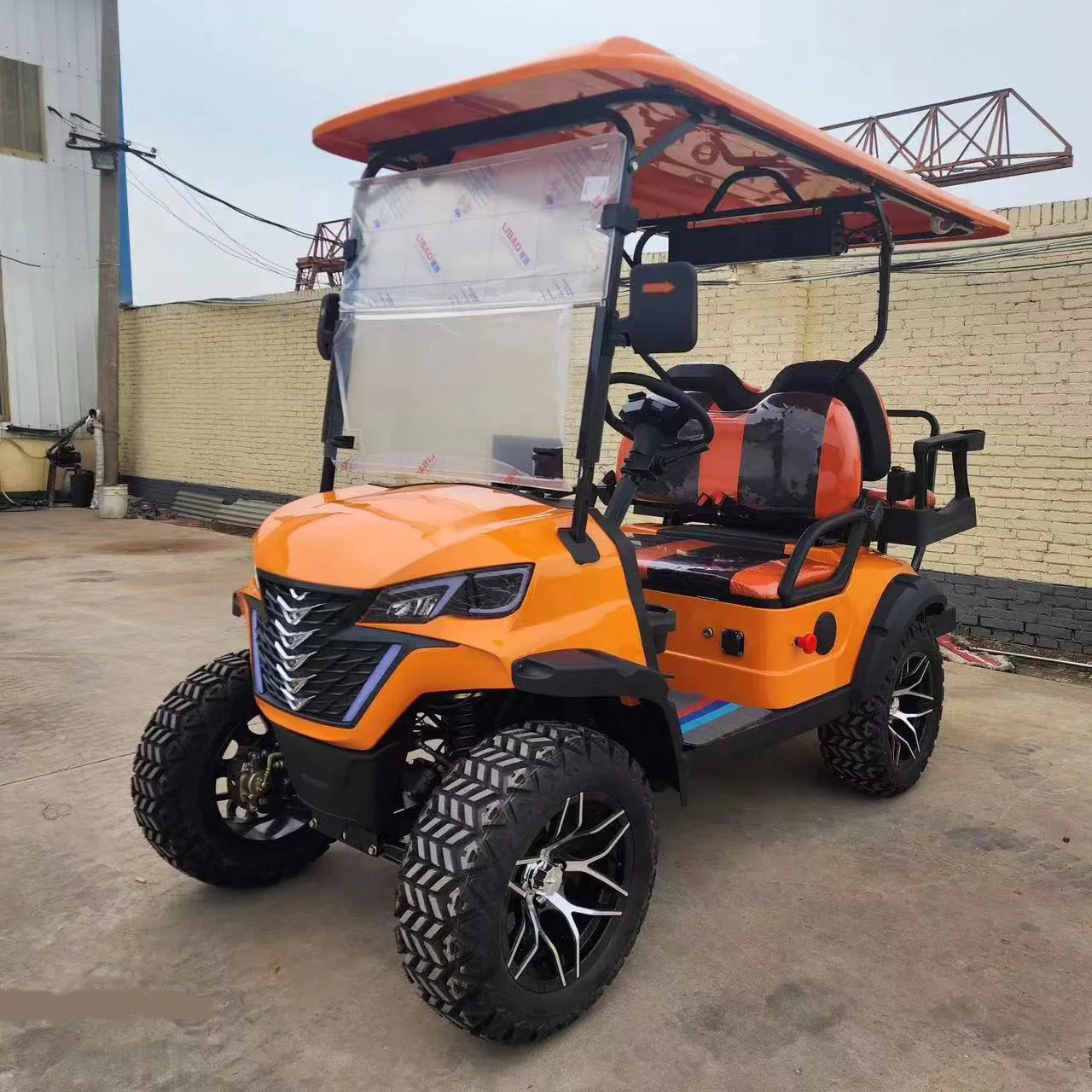 CL Street Legal Electric Golf Cart 72V 4 Seat Lithium Battery Club Car UTV Electric Golf Cart