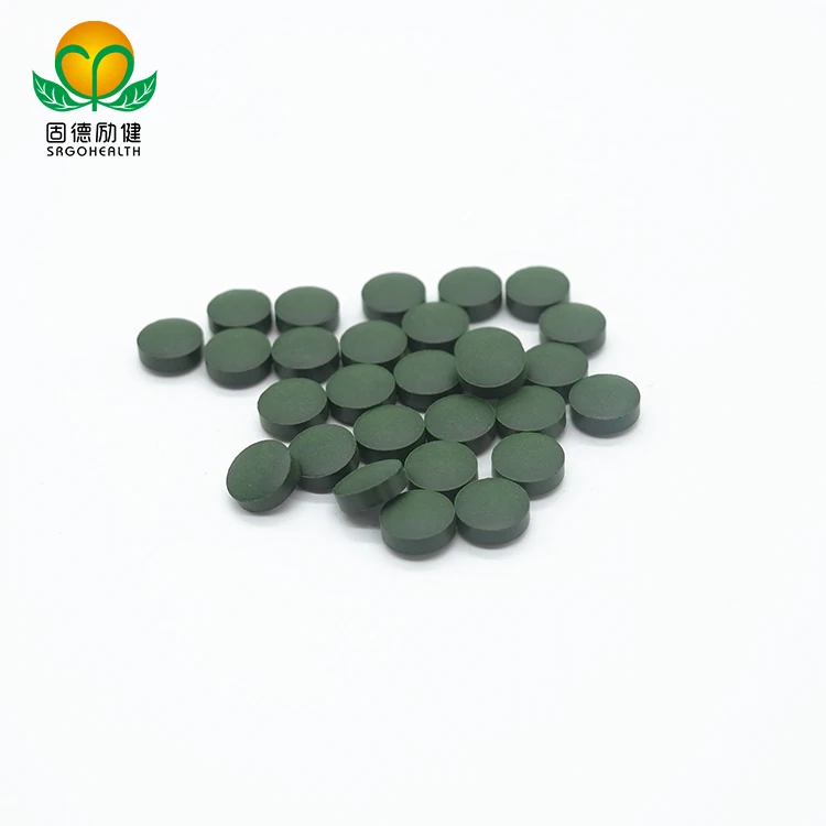 GMP Factory Supply Organic Spirulina and Chlorella Mixed Tablet