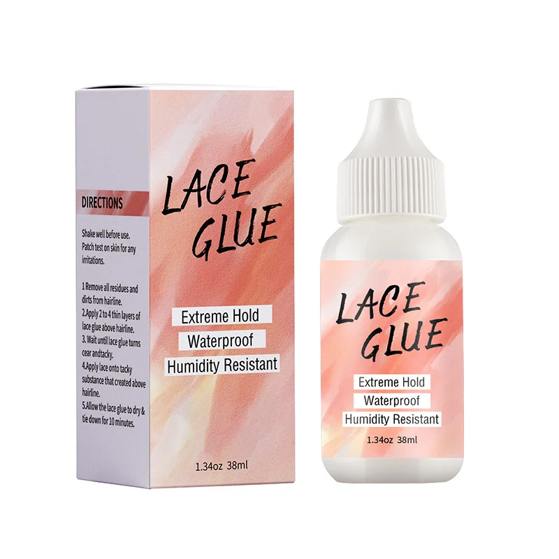 Wholesale Private Label Strong Cheap Lace Wig Glue Waterborne Polyurethane High Quality XL 38ML 1.3 OZ Glue Lace Wig Adhesive