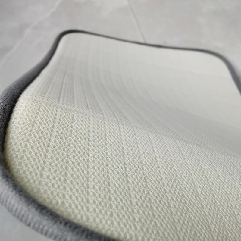 Microfiber Memory Foam Bathroom Mats Water Absorbent Quick Dry Anti-Slip Stone Design Washable Waterproof Carpet for Toilet Use