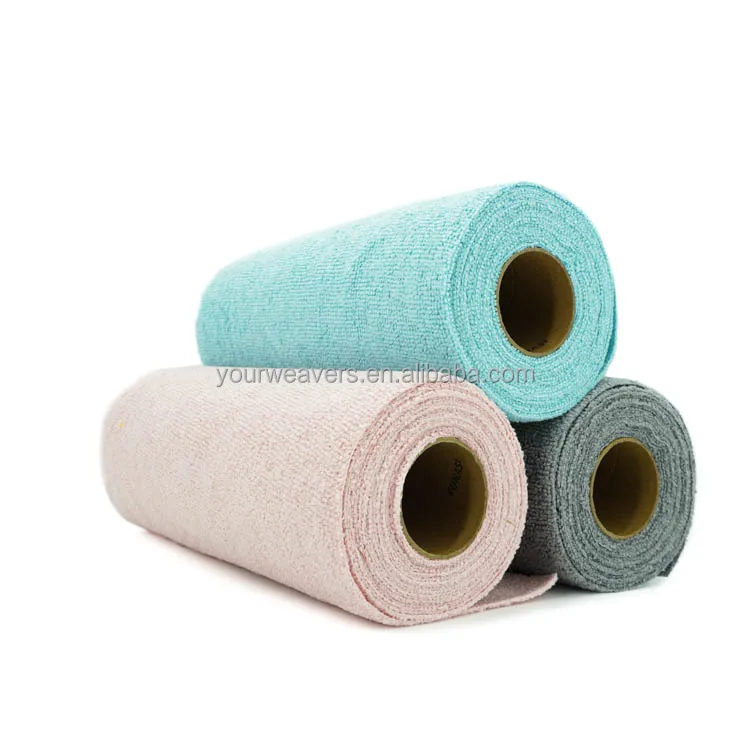 Wholesale 25x25cm Polyester Edgeless Micro Fiber Towel Rolls Car Cleaning  twisted loop Wash Detialing Microfiber Towel Roll