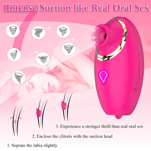 7 Intense Suction Nipple Clitoris Teaser Clit Flapping Stimulation Function Licking Sex Toys Clitoral Sucking Vibrator