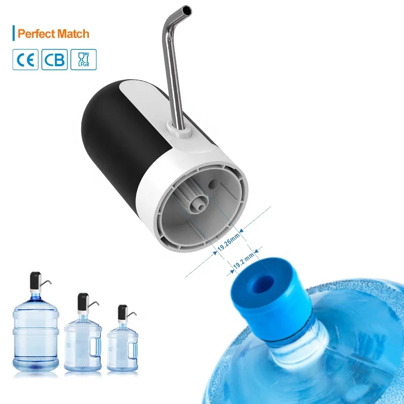 long nozzle portable electric automatic dispenser 5 gallon tank drinking water pump