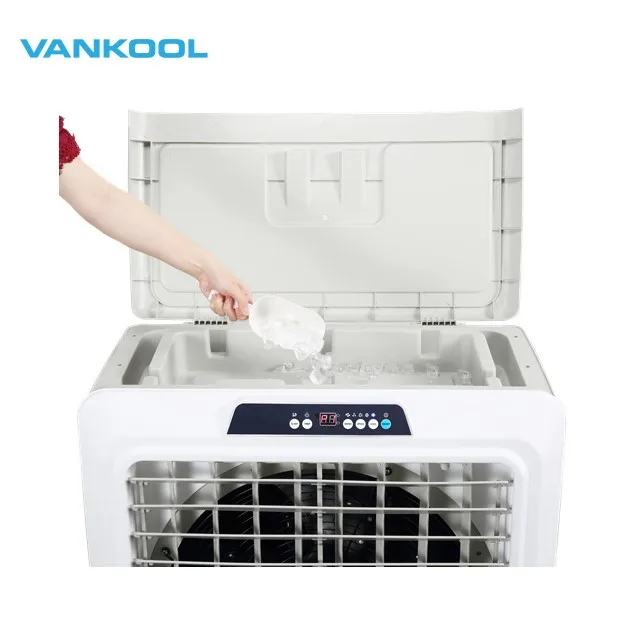 9000cmh portable evaporative air conditioner fan with black color