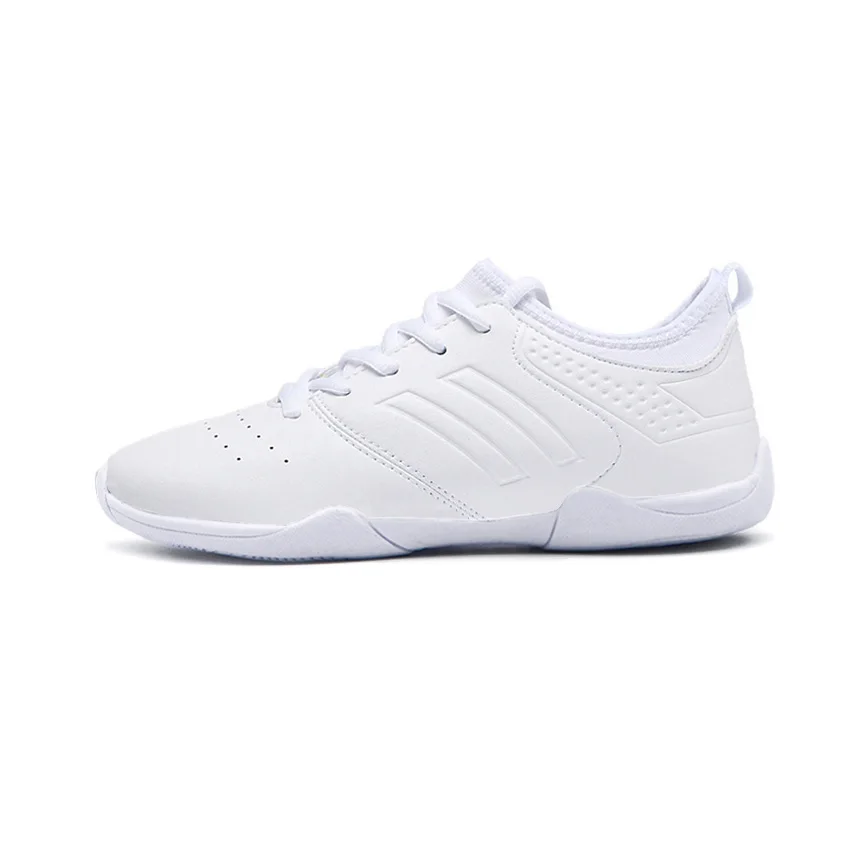 Wholesale Factory Handmade Knit Breathable Custom Competition Red Youth Cheer Uniforms Cheerleading Practice Wear Dance Shoes