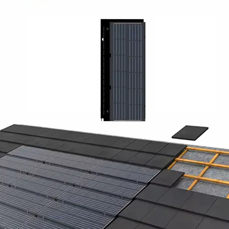 changsun BIPV solar tile rooftop PV modules High strength light corrosion High efficiency green buildings energysolar tile