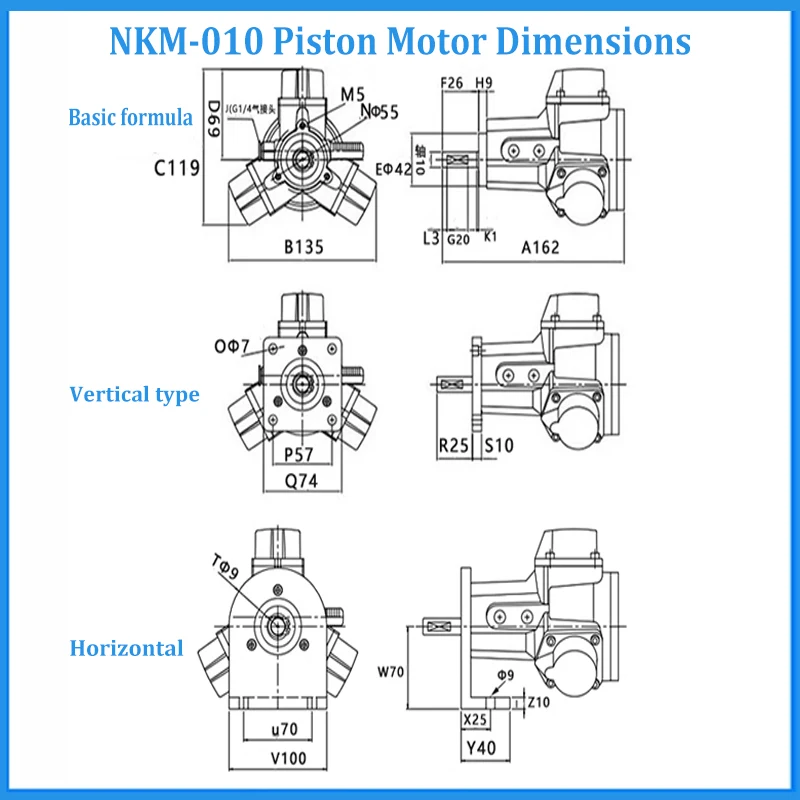 SPMEKE NKM-010 Small piston motor explosion-proof motor