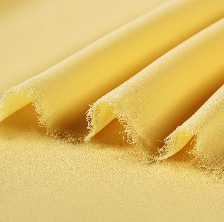 soft and cool 100% polyester chiffon crepe georgette fabric for dress