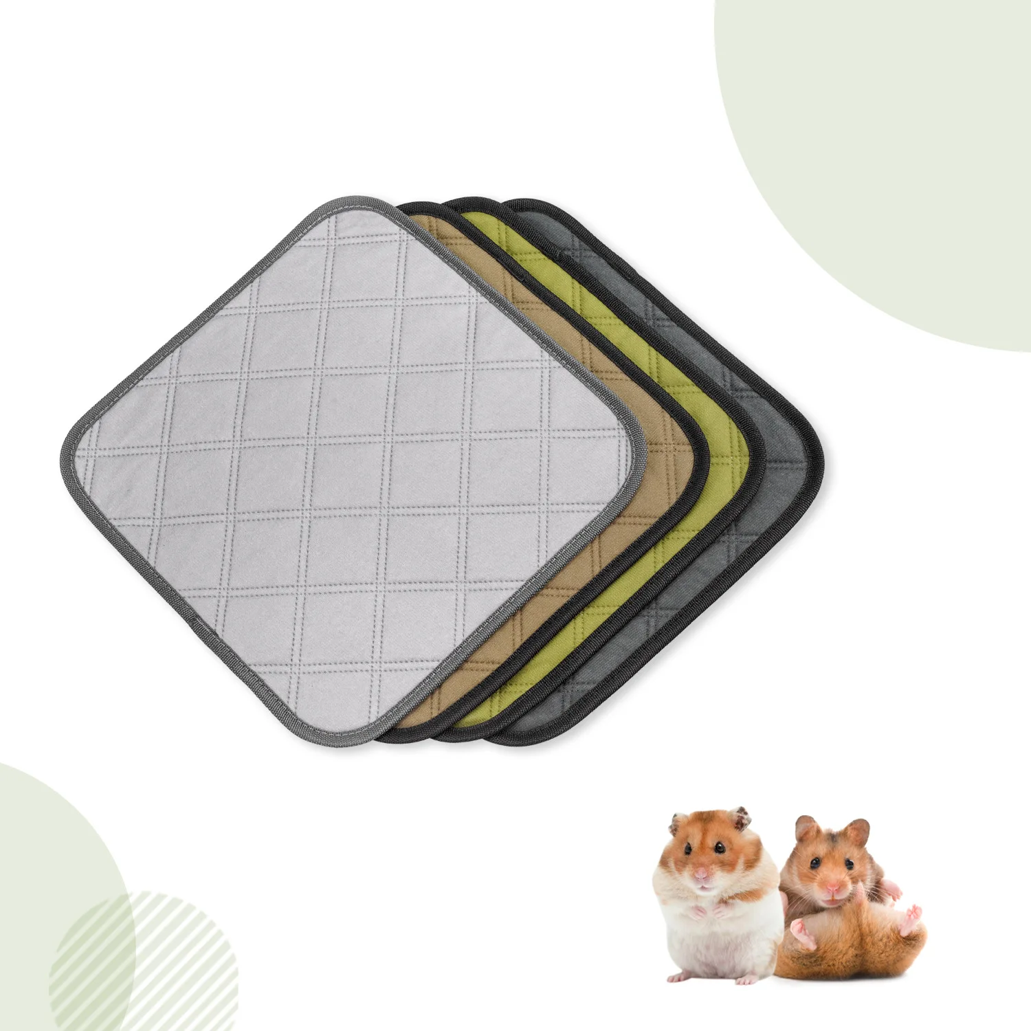 Water-proof Reusable Washable Absorbent Hamster guinea pig Pet Pee Pads Dog Bed Pee Mat Training Urine Diaper Pads