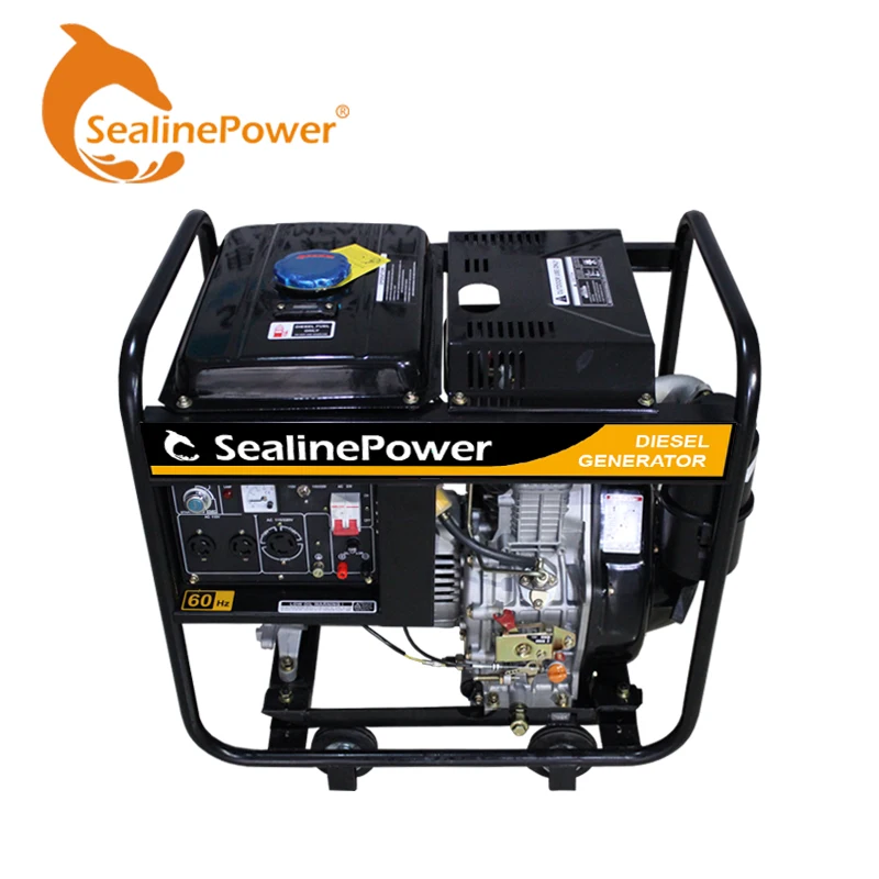 5kva alternator Single-cylinder Air-cooled 5KW Open Type Diesel Generator