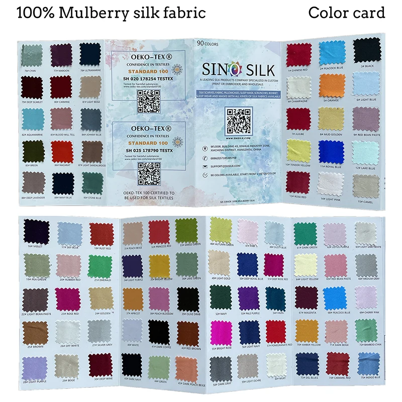 Hangzhou Real Silk Fabric Beige Plain Color 100% Mulberry Silk Organic Breathable 19mm 140cm Width Satin Fabric For gown
