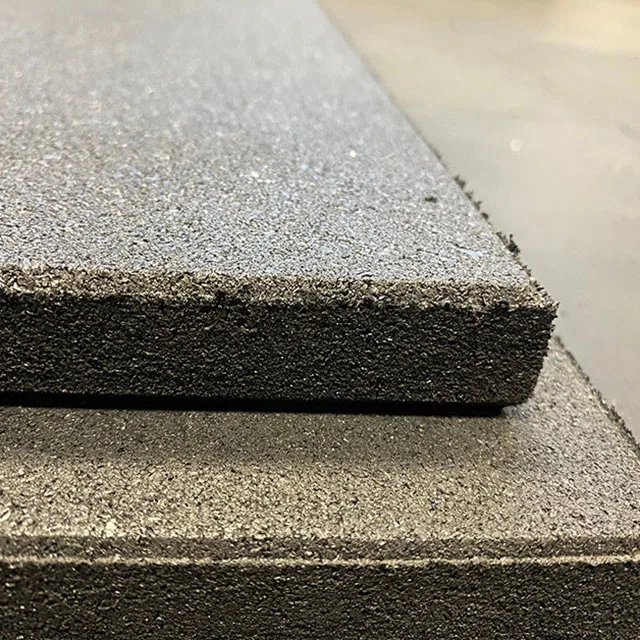 15mm Black Rubber Gym Flooring Tiles 1m x 1m