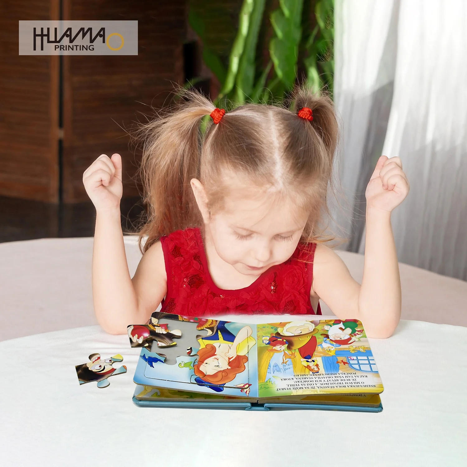 Оптовая продажа, детская книга-головоломка с рисунком, мультяшная Книга в твердом переплете