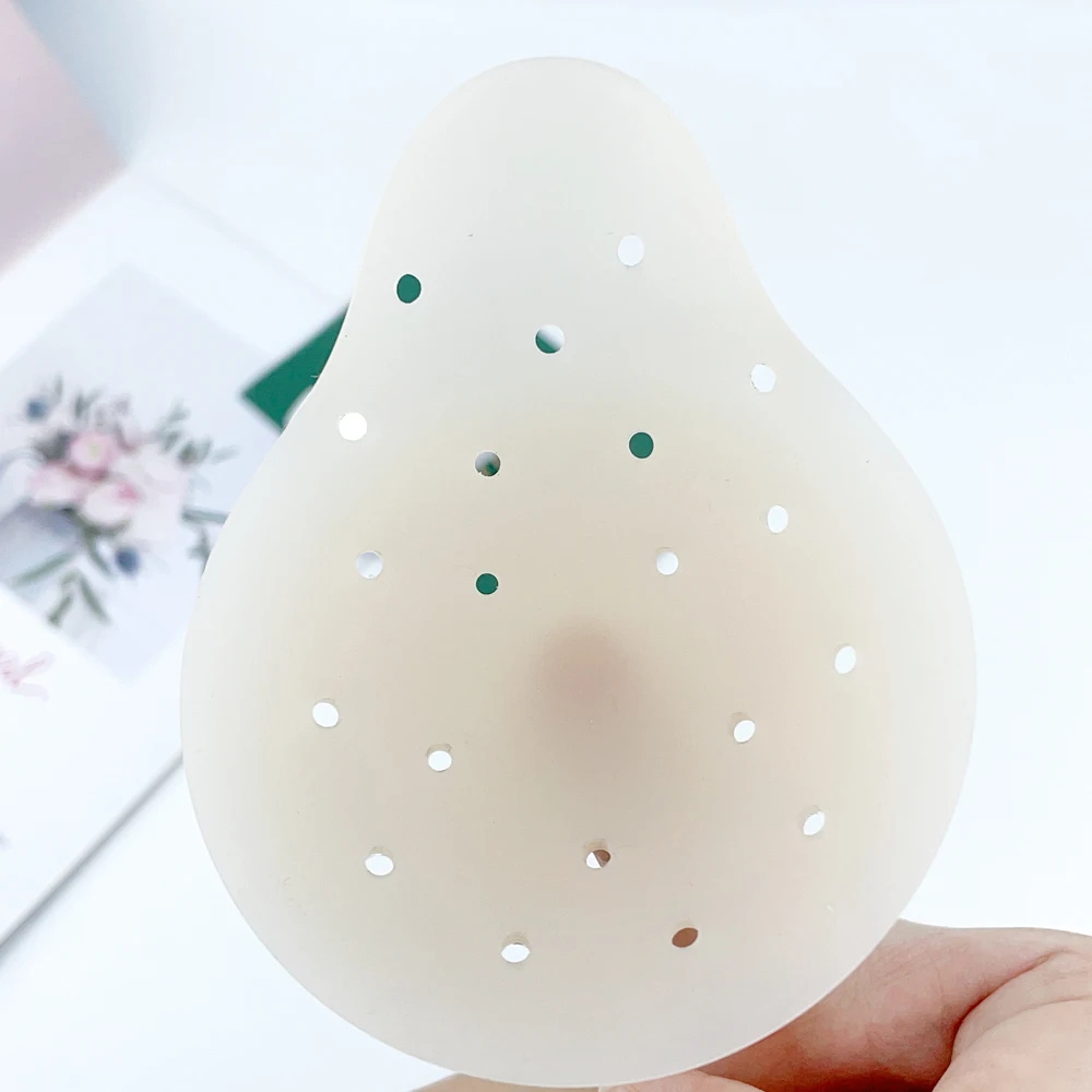 Solid Silicone Chest Patch Lifting Invisible Anti-light Ultra-thin  Support Deep Breathable Silicone Push Up Nipple Covers