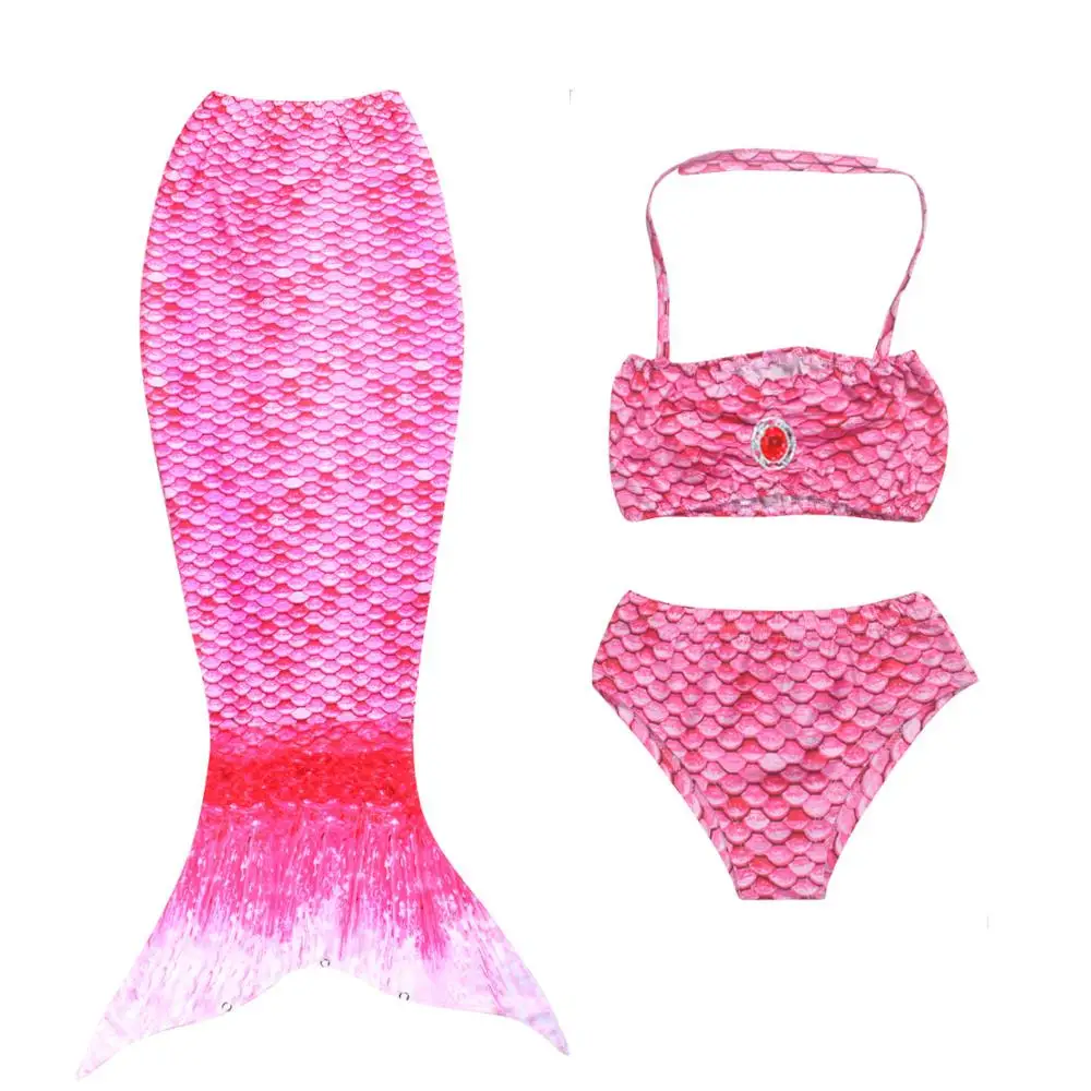 Wholesale kids girls 3pcs/set swimwear children bikini sequin swimsuit