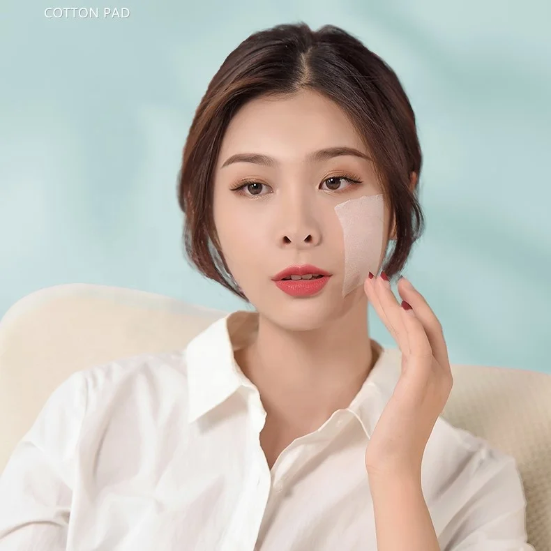 Disposable Cotton Cosmetic Pad Square 1080 PCS Natural Skin Care Makeup Remover Cotton Face Pads