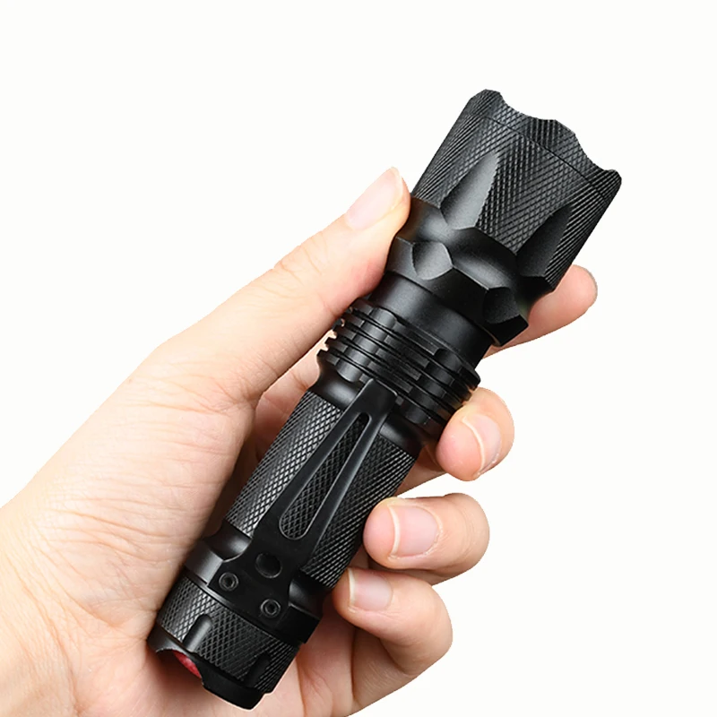Portable Self Defense Led Flash Torch Light Mini Flashlight,Super Bright Aluminum Dry Battery Mini Tactical Zoom Led+Flashlights