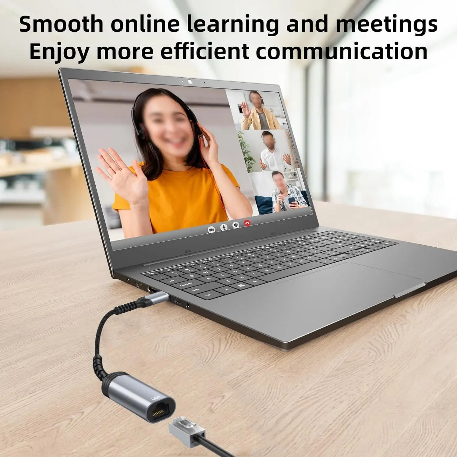 USB 3.0 2.0 Ethernet Adapter USB PC Internet 1000Mbps Network Adapter RJ45 Type-C Gigabit 2.5G USB To RJ45 for Laptop/Tv Box