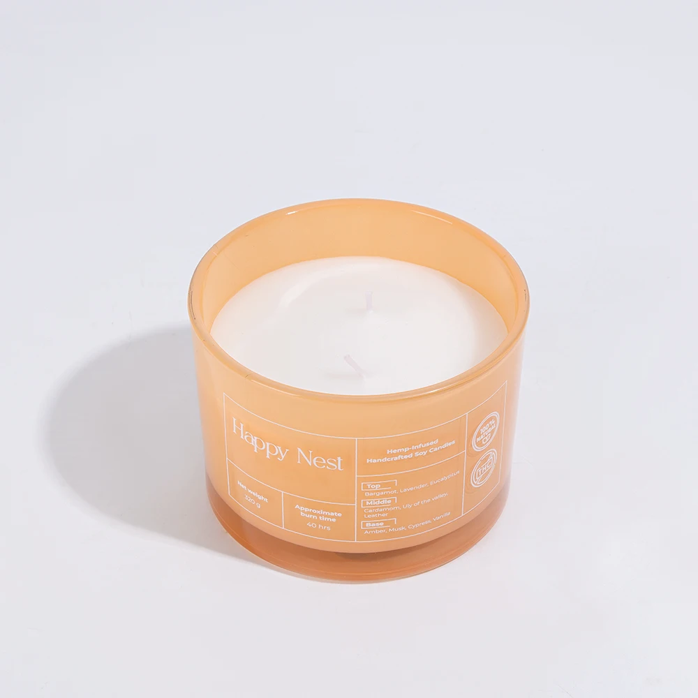 SINGHUA Custom Private Label 3 Wick Candles Scented Luxury Aromatherapy Spiritual Healing Candle Soy Glass Jar Scented Candles