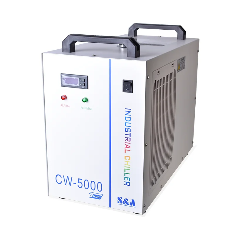 S&A CW5000 Series Industrial Water Chiller CW5000TG 50/60Hz CW5000DG 110V 1/2 HP CW5000TI 80W CO2 Laser Tube Cooling Chiller